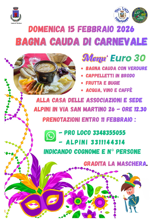 Bagna cauda di Carnevale