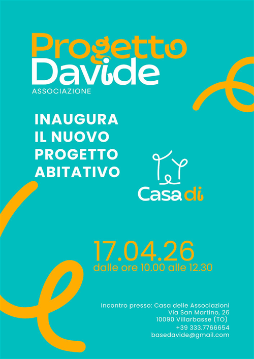 Inaugurazione della 'Casa diâ€¦' del Progetto Davide Associazione