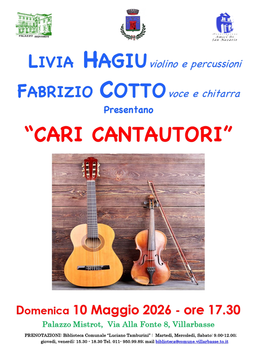 "Cari cantautori"