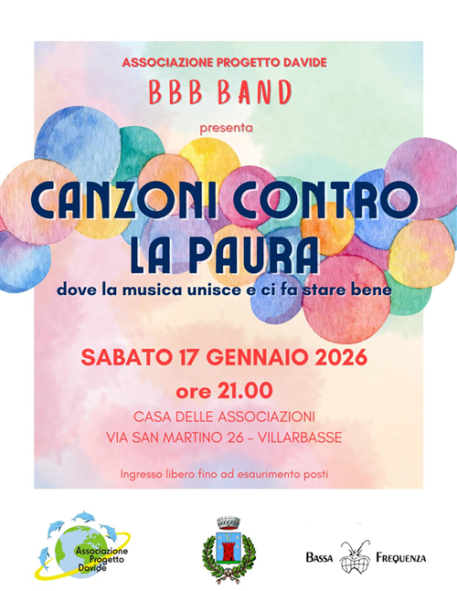 BBB Band presenta "Canzoni contro la paura"